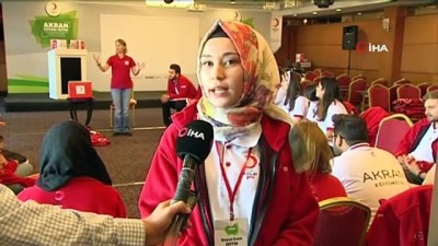 15 bin kisi -  Kızılay afetlere karşı gençleri eğitmeye devam ediyor  Videosu