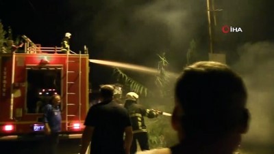 elektrik diregi -  Samandağ'da bahçe yangını korkuttu  Videosu