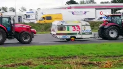 keci -  - Hollandalı çiftçilerden protesto
- Çiftçiler traktörlerle yolu kapattı  Videosu