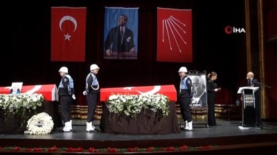  Hayatını kaybeden iki eski bakan Orhan Birgit ve Ali Topuz için Kadıköy'de tören düzenlendi 