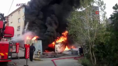 mobilya -  Kartal'da mobilya atölyesinde yangın çıktı Videosu