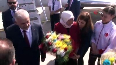  Binali Yıldırım'a memleketinde sıcak karşılama 