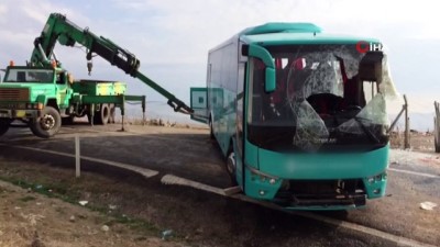 otobus kazasi -  Cenaze için İstanbul'dan Çankırı'ya gelen otobüs yan yattı: 34 yaralı  Videosu