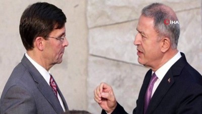 telefon gorusmesi -  Millî Savunma Bakanı Hulusi Akar, bugün ABD Savunma Bakanı Mark Esper ile bir telefon görüşmesi gerçekleştirdi Videosu