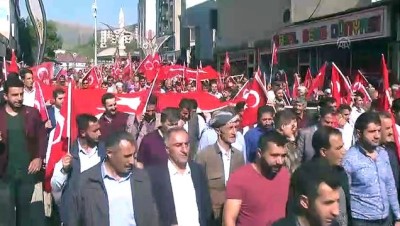 Şemdinli'de 'Barış Pınar Harekatı'na destek yürüyüşü - HAKKARİ