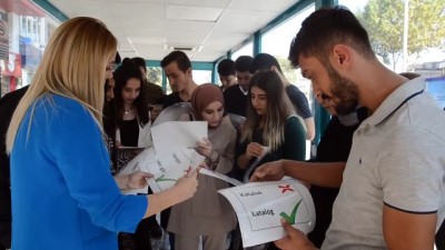 ortaogretim - Türkçenin doğru kullanımı için otobüs duraklarına etiket - KÜTAHYA Videosu
