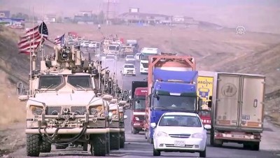 askeri konvoy - Suriye'den çekilen ABD askerleri Irak'taki üslere gidiyor Videosu