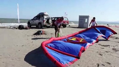 su kayagi - Karadeniz'de uçurtma sörfü keyfi - SAMSUN  Videosu
