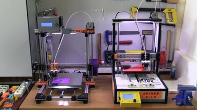 robot yarismasi - Lise öğrencileri 3D yazıcıların seri üretimine geçmeyi hedefliyor - KAYSERİ  Videosu