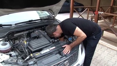 yavru kedi -  Otomobilin motor kısmına sıkışan kediyi apartman görevlisi kurtardı  Videosu