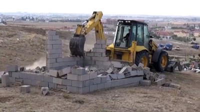 kacak yapi - İmara aykırı 20 yapı yıkıldı - AKSARAY  Videosu