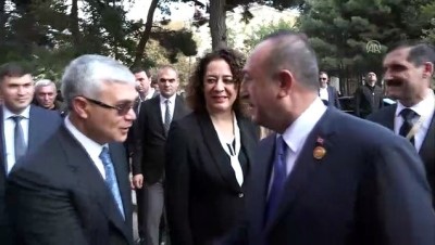 Dışişleri Bakanı Çavuşoğlu, Azerbaycan'da Ziraat Bankası şubesi açılışına katıldı - BAKÜ 