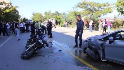 Motosikletli polis ekibi kaza yaptı: 2 yaralı - MUĞLA