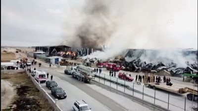 fabrika yangini - Konya'da fabrika yangını (7)  Videosu