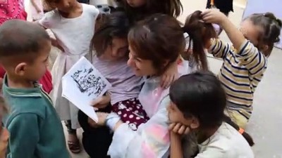 cizgi film - Gönüllü gençler köy okuluna renk kattı - GAZİANTEP Videosu
