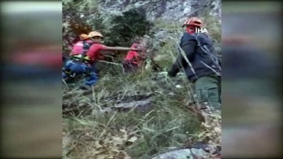 mahsur kaldi -  Uludağ'da nefes kesen köpek kurtarma operasyonu Videosu