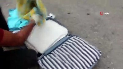 narkotik -  Mersin'de valizlerin içerisinde 3,5 kilogram eroin ele geçirildi  Videosu
