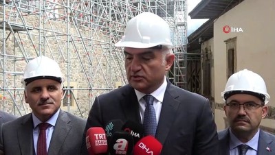  Kültür ve Turizm Bakanı Ersoy: 'İnşallah hava muhalefetine takılmazsak 2020 Müzeler Haftası’nda ikinci etabını da açarak tamamıyla Sümela Manastırı’nı ziyaret edilebilir hale getirmek istiyoruz” 