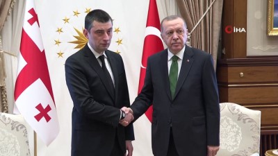 aria -  Cumhurbaşkanı Erdoğan, Gürcistan Başbakanı Giorgi Gakharia ile görüştü  Videosu