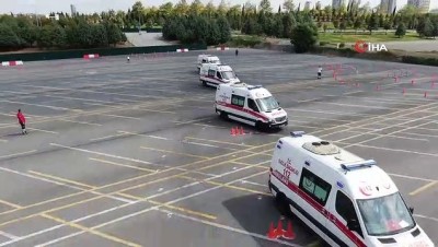  İstanbul’un ambulans sürücülerinin zorlu eğitimi 