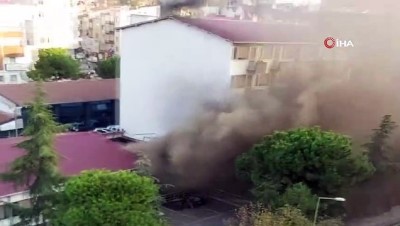 fuel oil -  Trabzon İl Sağlık Müdürlüğü binasında yangın Videosu