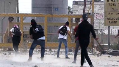 aclik grevi - Batı Şeria'da Filistinli tutuklulara destek gösterisi - RAMALLAH Videosu