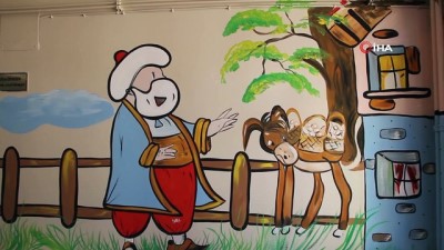 hastane yonetimi -  Fırçalar bu kez tuvalleri değil hastane duvarlarını renklendirdi  Videosu