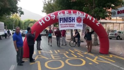 kadin sporcu - 10. Elbistan-Afşin-Ekinözü Ultra Maratonu koşuldu - KAHRAMANMARAŞ Videosu