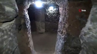 yeralti sehri -  İlk Hristiyanların Roma zulmünden kaçıp inşa ettiği 7 katlı yeraltı şehri yoğun ilgi görüyor  Videosu