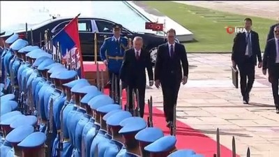  - Cumhurbaşkanı Erdoğan, Sırbistan’da resmi törenle karşılandı 