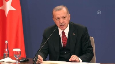 baskonsolosluk - Cumhurbaşkanı Erdoğan: 'Sırbistan tarafı ülkemizin Yeni Pazar'a başkonsolosluk açma talebine olumlu cevap verdi' - BELGRAD Videosu