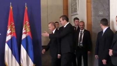 resmi karsilama - Erdoğan-Vucic görüşmesi - BELGRAD  Videosu