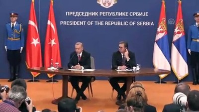 Erdoğan-Vucic ortak basın toplantısı - BELGRAD
