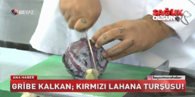 Gribe kalkan; kırmızı lahana turşusu!