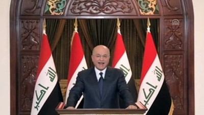 yolsuzluk - Irak Cumhurbaşkanı'ndan göstericilere 'sükunet' çağrısı (3) - BAĞDAT  Videosu