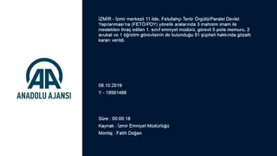 emniyet muduru - İzmir merkezli 11 ilde FETÖ/PDY operasyonu  Videosu