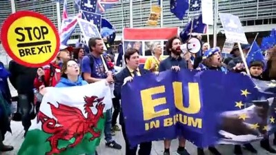 referandum - Brüksel'de Brexit karşıtı gösteri  Videosu