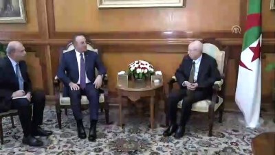 kader - Çavuşoğlu, Cezayir Devlet Başkanı Bensalah ile görüştü -  CEZAYİR Videosu