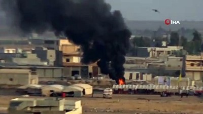 ozel hareket -  Teröristler görüş mesafesini kapatmak için lastikleri yakıyor Videosu