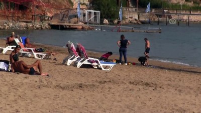 Didim'de deniz keyfi sürüyor - AYDIN