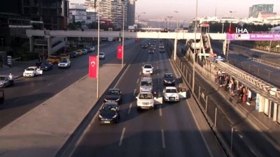  E-5 Karayolu'nda saat 9'u 5 geçe hayat durdu 