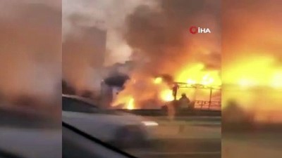  - TEM Otoyolu‘nda otobüs alev alev yandı 