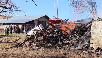 bassagligi - Yanan evin enkazında 89 yaşındaki yaşlı adamın cesedi aranıyor - KASTAMONU Videosu