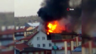 guvenlik onlemi -  Başkent’te korkutan çatı yangını Videosu