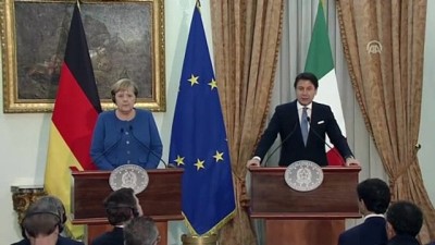 basin toplantisi - Conte-Merkel görüşmesi - ROMA  Videosu