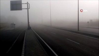  İstanbul-Çanakkale yolunda yoğun sis 