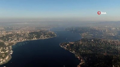  Sis altındaki İstanbul havadan görüntülendi 