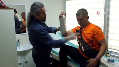 karahisar - Kırık koluyla yarışa devam edip Türkiye üçüncüsü oldu  Videosu