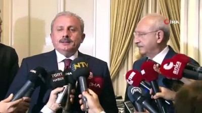  TBMM Başkanı Mustafa Şentop, CHP Genel Başkanı Kemal Kılıçdaroğlu ile görüştü