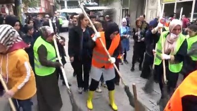cevre temizligi -  Bağlar sokaklarına kadın eli değdi Videosu